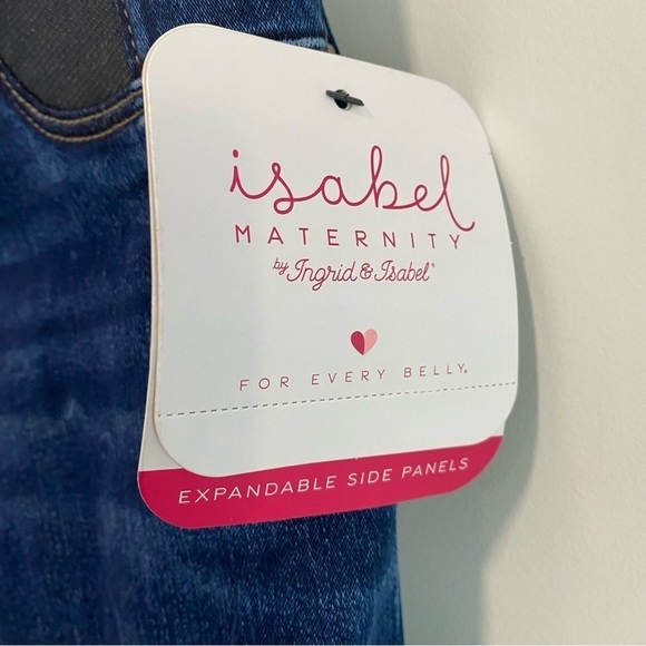 Isabel Maternity Under Belly Skinny Maternity Jeans Dark Blue Size 2 - Picture 9 of 11